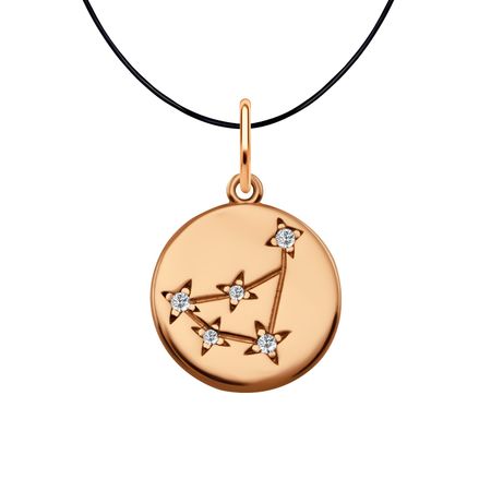 Серебряная подвеска с фианитами со знаком зодиака Козерог 860₽