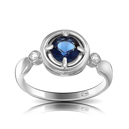 Кольцо из серебра с алпанитом и фианитами 990₽