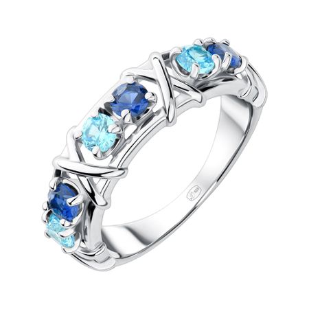 Серебряное кольцо с фианитами 1440₽