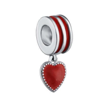 Серебряный шарм Сердце с эмалью 980₽