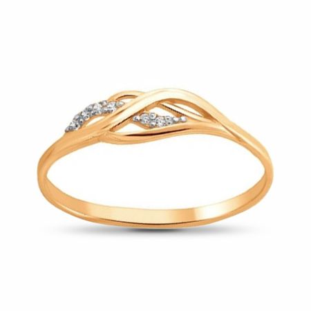 Кольцо из золота с фианитами 14780₽