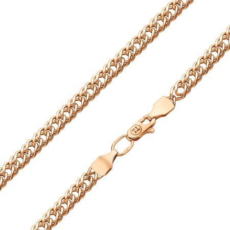 Золотой полновесный браслет Двойной ромб с алмазной гранью 96770₽