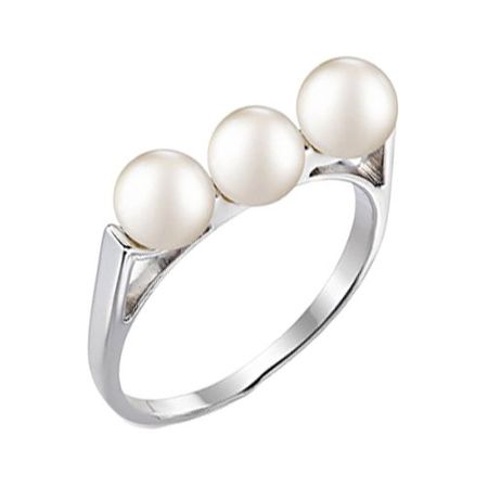 Кольцо из серебра с жемчугом 890₽