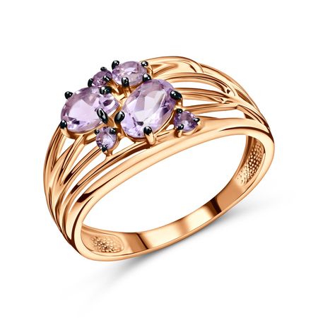 Золотое кольцо с аметистами 38990₽