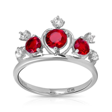 Кольцо из серебра с кварцем и фианитами 900₽