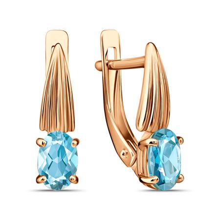 Золотые серьги с топазами 51990₽