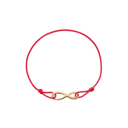 Браслет красная нить с золотой вставкой 990₽