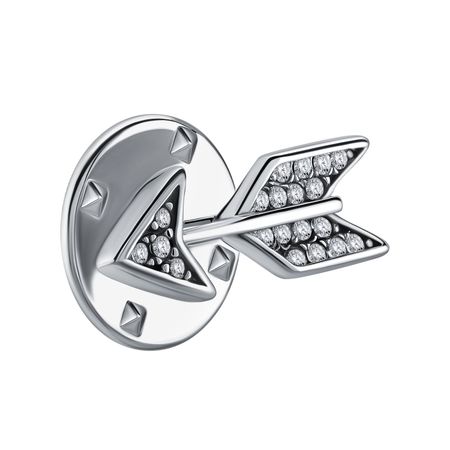 Значок из серебра с фианитами 890₽