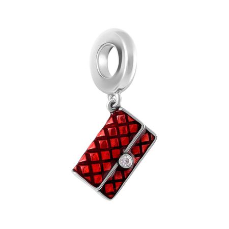 Подвеска-шарм TALANT Сумочка из серебра с эмалью и фианитом 890₽