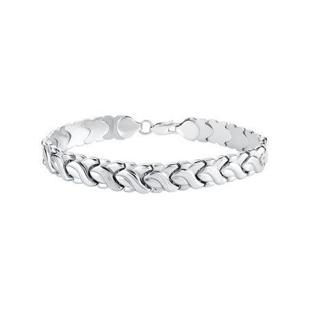 Серебряный браслет Ролекс с родированием 7090₽