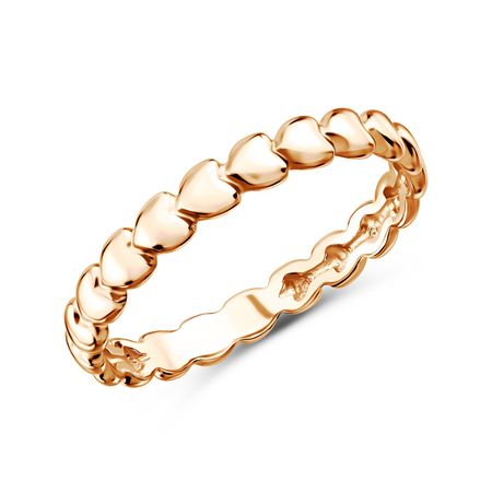 Серебряное кольцо Сердце с позолотой 249₽