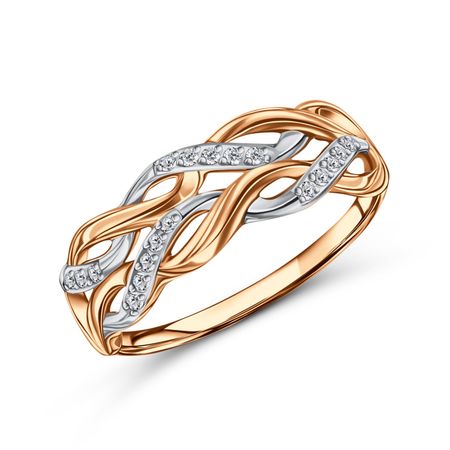 Золотое кольцо с фианитами 24680₽