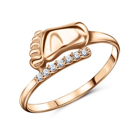 Золотое кольцо с фианитами 21010₽