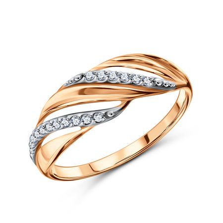 Золотое кольцо с фианитами 24230₽