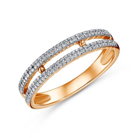 Золотое кольцо с бриллиантами 39990₽