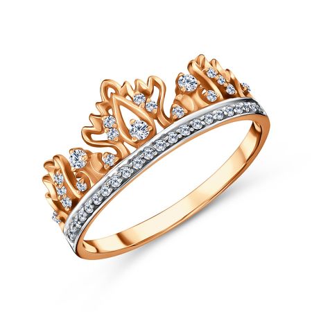 Золотое кольцо с фианитами 31750₽