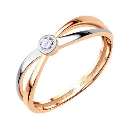 Золотое кольцо с бриллиантом 30990₽