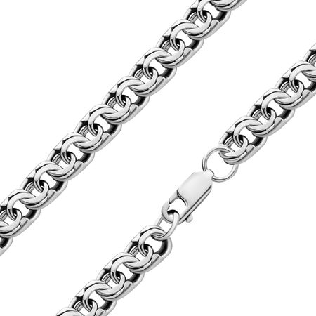 Серебряный браслет ручного плетения Бисмарк с чернением 2460₽