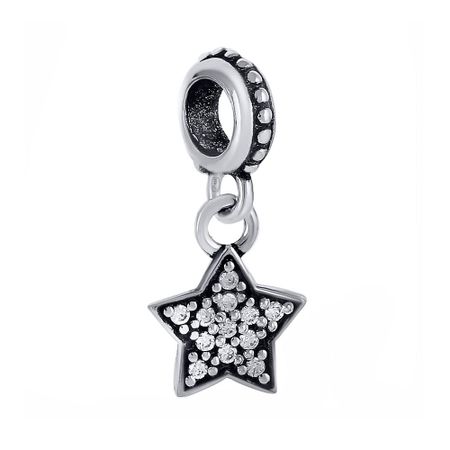 Серебряный шарм с фианитами 249₽