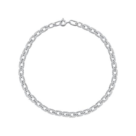 Серебряный браслет с алмазной гранью 390₽