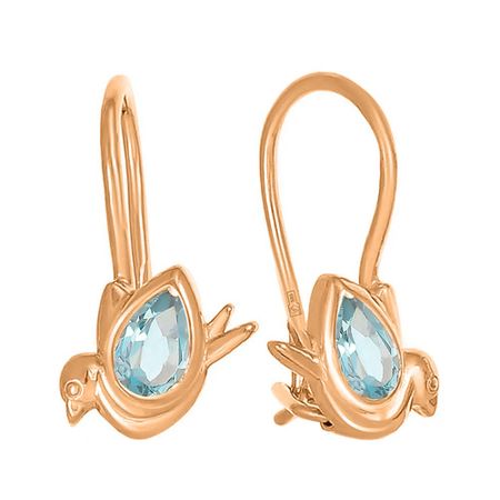 Золотые детские серьги с фианитами 22990₽