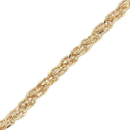 Золотая цепочка Косичка Перлина 11 из 5 цепей 202930₽