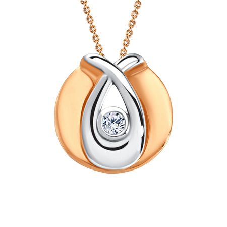 Золотая подвеска с бриллиантом 12490₽