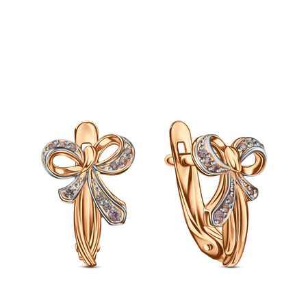 Серебряные серьги с фианитами 1290₽