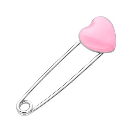 Серебряная булавка Сердце с эмалью и родированием 1490₽