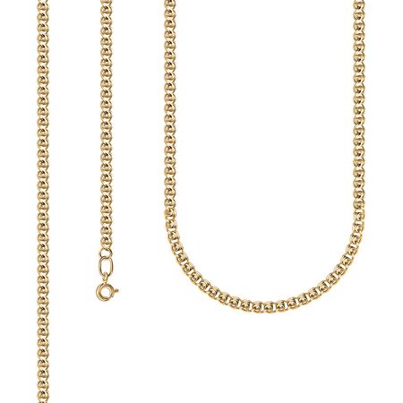 Золотая пустотелая цепочка Лав 26850₽