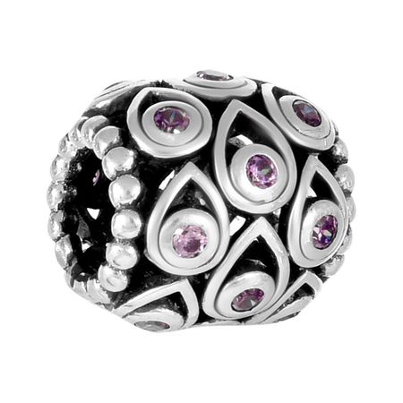 Подвеска-шарм из серебра с фианитами 990₽