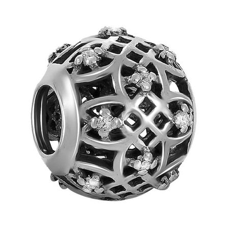 Подвеска-шарм из серебра с фианитами 990₽