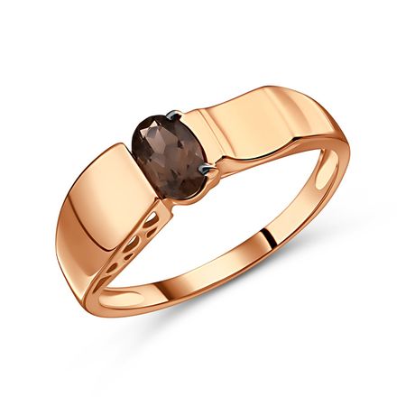 Золотое кольцо с раухтопазом 57990₽