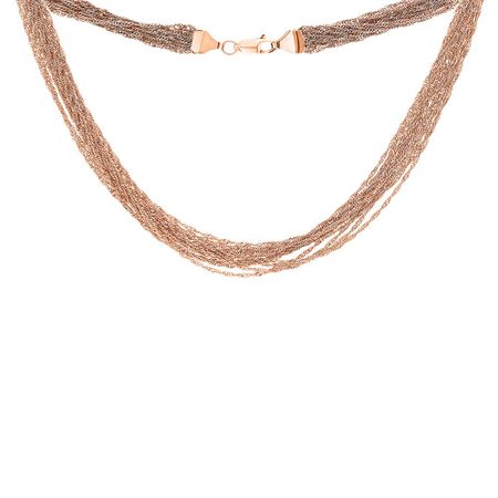 Золотое колье Сингапур многорядный 225220₽