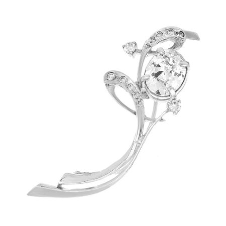 Брошь из серебра с фианитами 3200₽