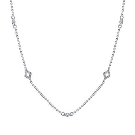 Серебряное колье с фианитами 620₽
