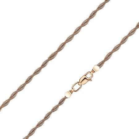 Серебряная цепочка Стружка с позолотой 890₽