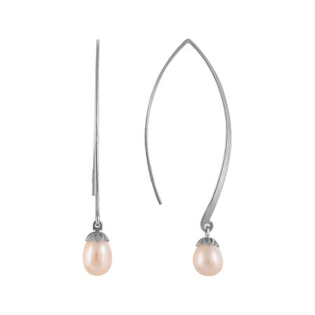 Серьги из серебра с жемчугом 1490₽