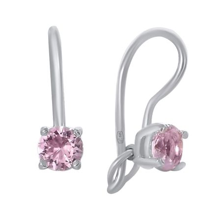 Серьги детские из серебра с фианитами 790₽