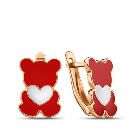 Серебряные серьги с эмалью 2190₽