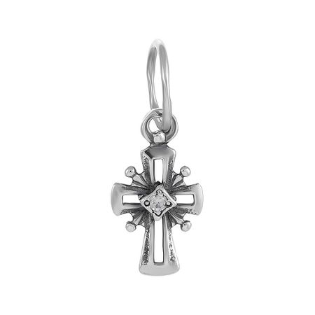Крестик из серебра с фианитом 390₽