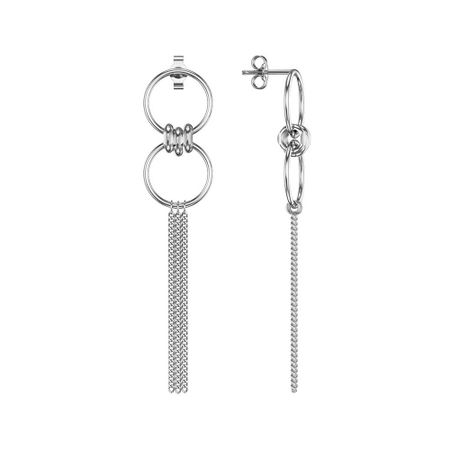 Серебряные серьги с родированием 3990₽