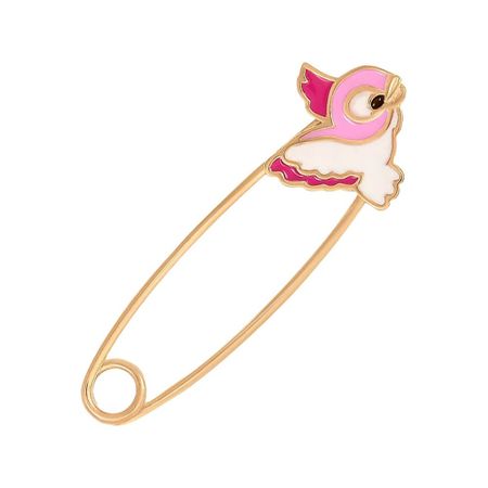 Булавка Птица из серебра с эмалью 990₽