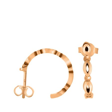 Серебряные серьги с позолотой 18 мм 950₽