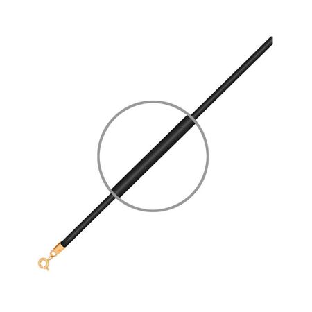 Каучуковый шнурок с золотым замком 12980₽