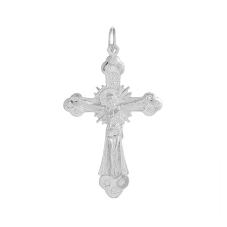 Подвеска-крестик из серебра с фианитами 3490₽