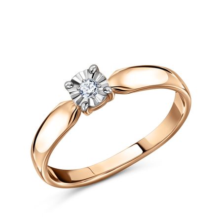 Золотое кольцо с бриллиантом 31990₽