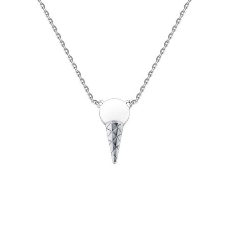 Серебряное колье с эмалью и родированием 420₽
