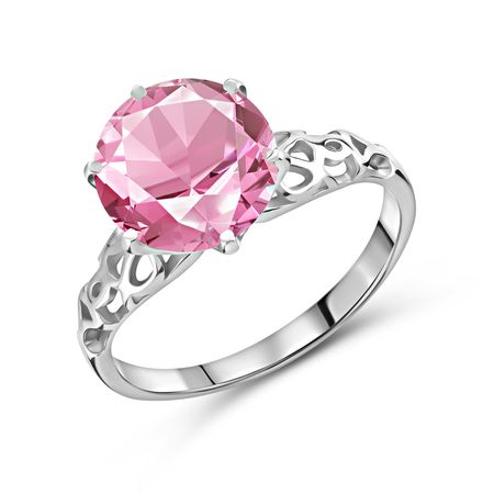 Серебряное кольцо с сапфиром и родированием 1490₽