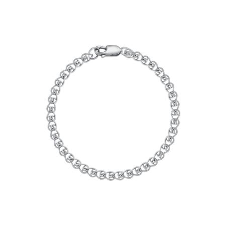 Серебряный браслет Лав с алмазной гранью 390₽